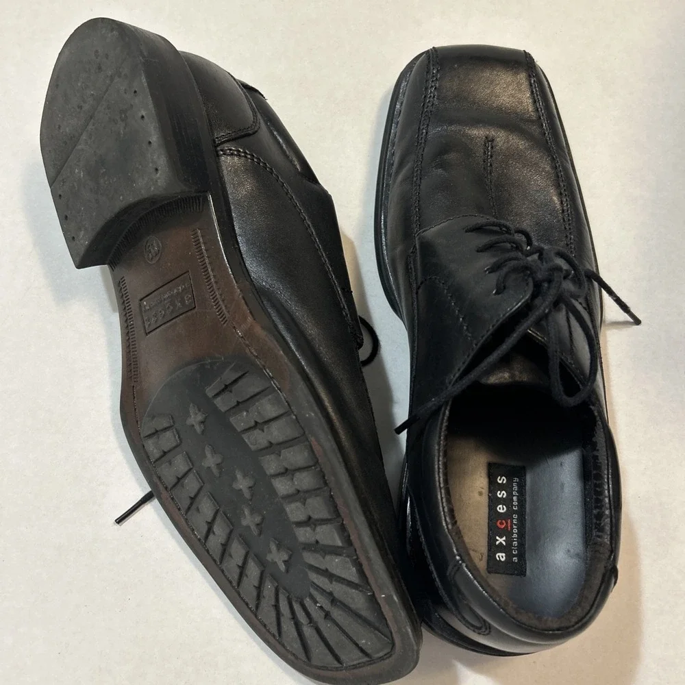 Axcess A Claiborne Company Black Dress Shoes Office Shoe Size 10.5 M